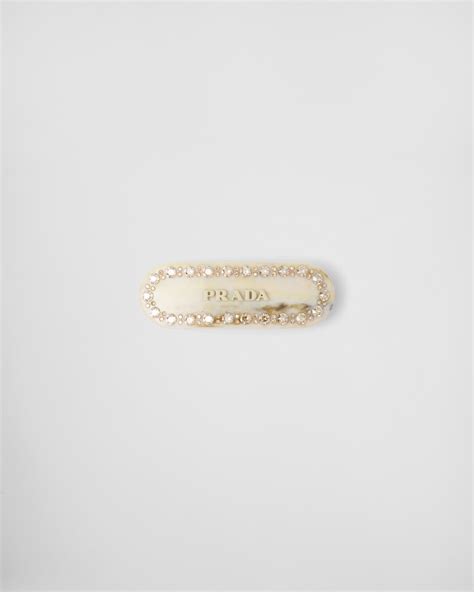 prada plex hair clip|Ivory Plex Hair Clip .